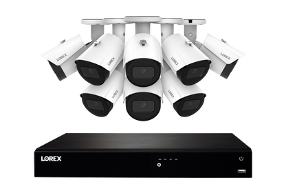 Lorex Fusion Series 4K 16 Camera Capable (Wired or Fusion Wi-Fi) 6TB Wired NVR System with A14 IP Bullet Cameras