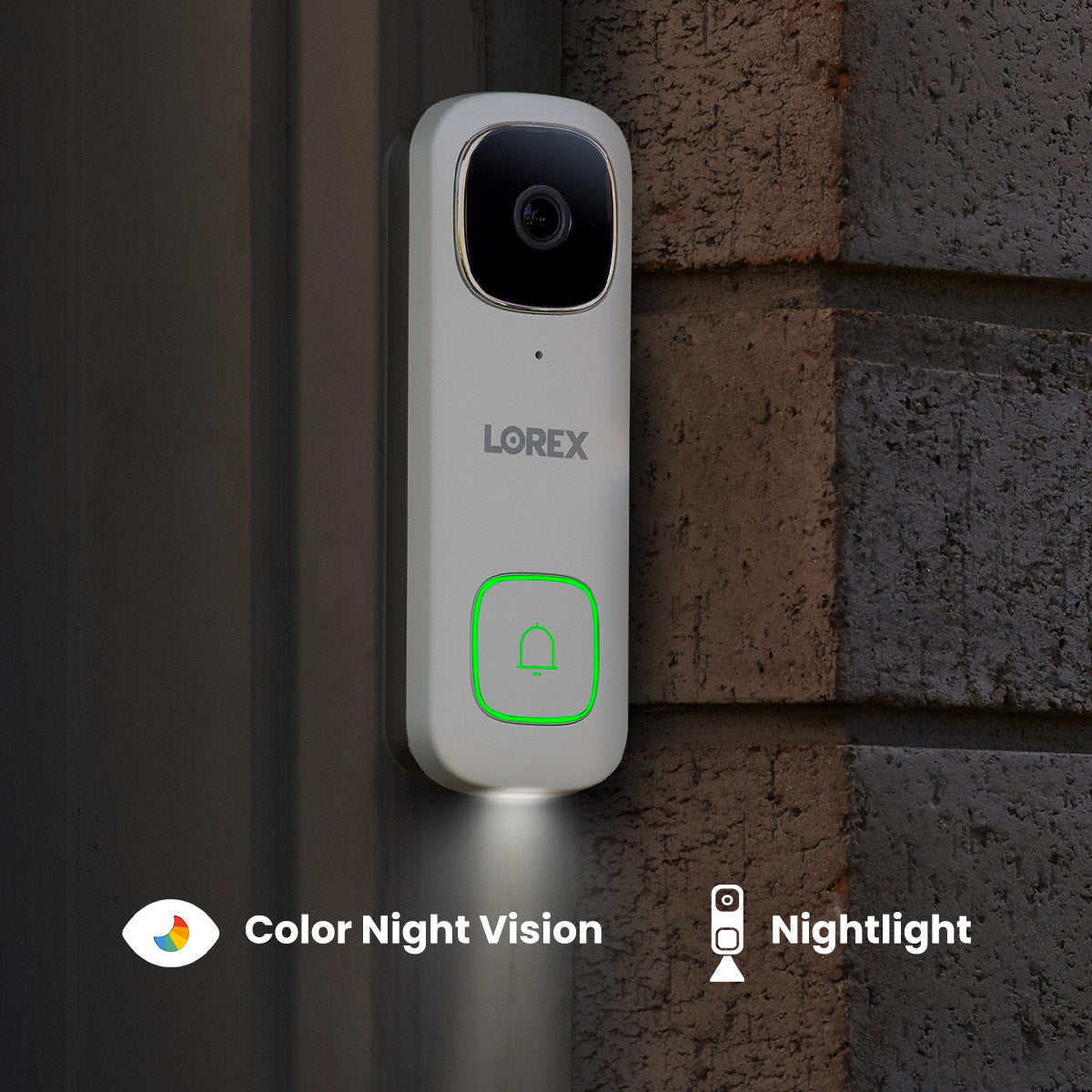 Lorex Fusion 4K+ 16 Channel (8 Wired + 8 Fusion Wi-Fi) 2TB NVR System with Four H16 Wired 4K IP Bullet Cameras, One 2K Wired Doorbell, and One 2K Floodlight