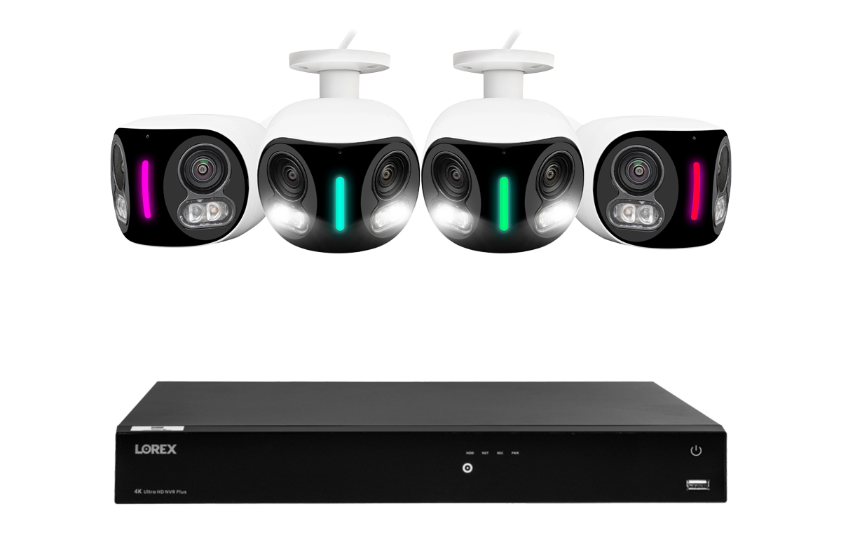 Lorex Fusion Series 4K 16 Camera Capable (Wired or Fusion Wi-Fi) 6TB Wired NVR System with H20 IP Dual Lens Cameras