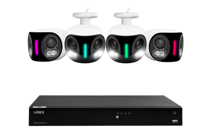 Lorex Fusion Series 4K 16 Camera Capable (Wired or Fusion Wi-Fi) 6TB Wired NVR System with H20 IP Dual Lens Cameras