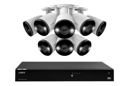 Lorex Fusion Series 4K 16 Camera Capable (Wired or Fusion Wi-Fi) 6TB Wired NVR System with H13 Bullet Cameras