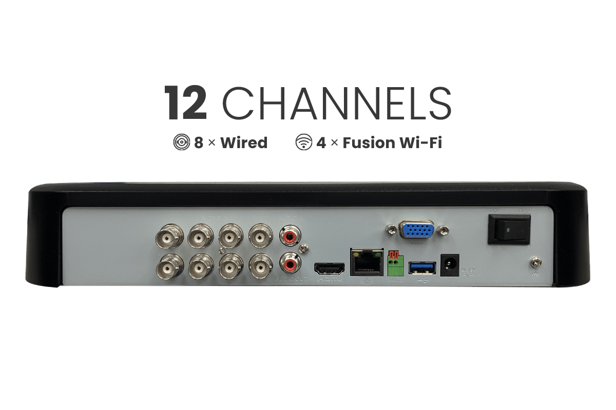 Lorex Fusion 4K 12 Camera Capable (8 Wired and 4 Wi-Fi) DVR
